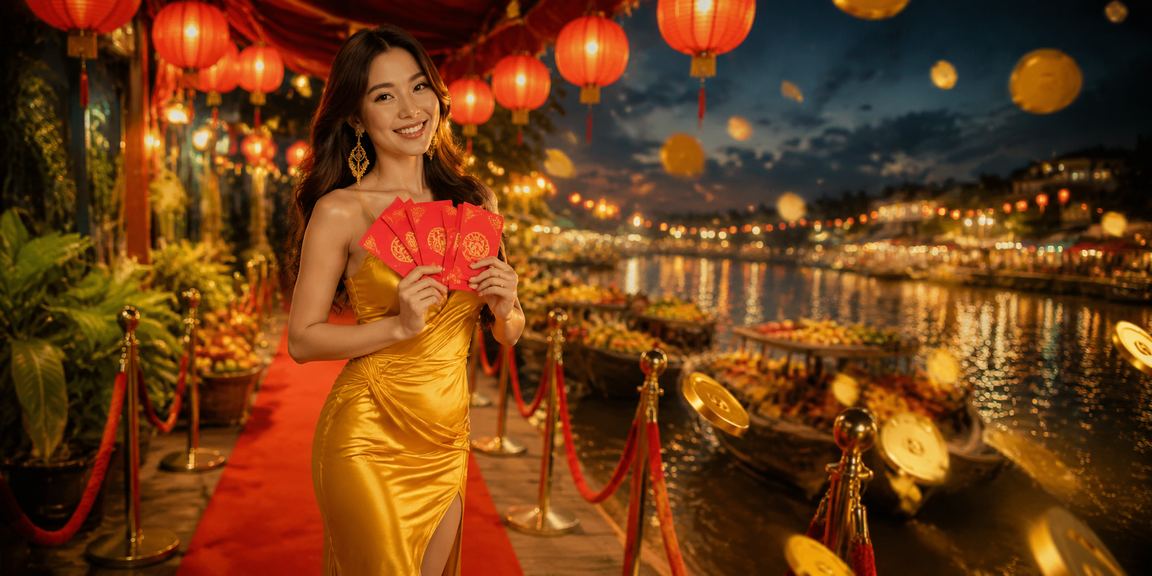 Người dùng tại chợ đêm Mekong nhận thưởng và thực hiện giao dịch nạp tiền qua điện thoại